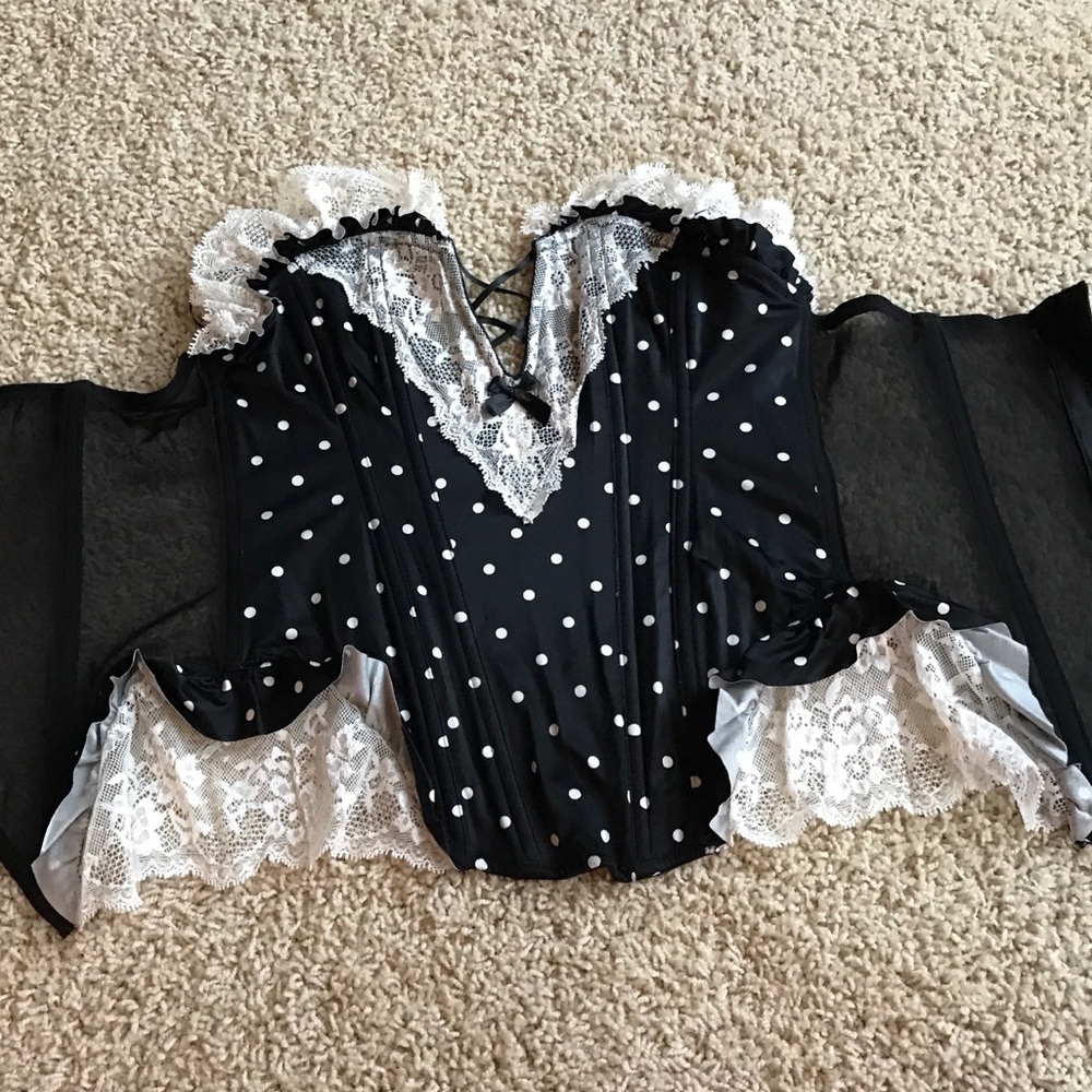 VS bustier with boning lace corset NWOT